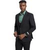 imageSTACY ADAMS Mens Classic 3Piece Suit  Sharp Tailored Jacket Sleek Vest and Modern SlimFit TrousersBlack