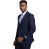 imageSTACY ADAMS Mens Classic 3Piece Suit  Sharp Tailored Jacket Sleek Vest and Modern SlimFit TrousersNavy Blue