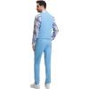 imageSTACY ADAMS Mens Classic 3Piece Suit  Sharp Tailored Jacket Sleek Vest and Modern SlimFit TrousersSky Blue
