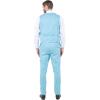 imageSTACY ADAMS Mens Sleek 3Piece Suit  Slim Fit Tailored Jacket Vest and SlimFit TrousersAqua