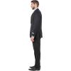 imageSTACY ADAMS Mens Sleek 3Piece Suit  Slim Fit Tailored Jacket Vest and SlimFit TrousersBlack