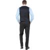 imageSTACY ADAMS Mens Sleek 3Piece Suit  Slim Fit Tailored Jacket Vest and SlimFit TrousersBlack