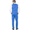 imageSTACY ADAMS Mens Sleek 3Piece Suit  Slim Fit Tailored Jacket Vest and SlimFit TrousersBlue