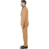 imageSTACY ADAMS Mens Sleek 3Piece Suit  Slim Fit Tailored Jacket Vest and SlimFit TrousersCoffee Brown
