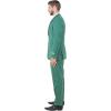 imageSTACY ADAMS Mens Sleek 3Piece Suit  Slim Fit Tailored Jacket Vest and SlimFit TrousersGreen
