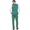 imageSTACY ADAMS Mens Sleek 3Piece Suit  Slim Fit Tailored Jacket Vest and SlimFit TrousersGreen