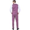 imageSTACY ADAMS Mens Sleek 3Piece Suit  Slim Fit Tailored Jacket Vest and SlimFit TrousersPurple