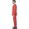imageSTACY ADAMS Mens Sleek 3Piece Suit  Slim Fit Tailored Jacket Vest and SlimFit TrousersRust