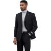imageSTACY ADAMS Suits 3pc Suit SetDouble Breasted Jacket Vest and Dress PantsHybridFit SuitsBlack