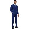 imageSTACY ADAMS Suits 3pc Suit SetDouble Breasted Jacket Vest and Dress PantsHybridFit SuitsIndigo