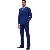imageSTACY ADAMS Suits 3pc Suit SetDouble Breasted Jacket Vest and Dress PantsHybridFit SuitsIndigo