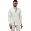 imageSTACY ADAMS Suits 3pc Suit SetDouble Breasted Jacket Vest and Dress PantsHybridFit SuitsIvory