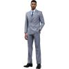 imageSTACY ADAMS Suits 3pc Suit SetDouble Breasted Jacket Vest and Dress PantsHybridFit SuitsMedium Grey