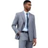 imageSTACY ADAMS Suits 3pc Suit SetDouble Breasted Jacket Vest and Dress PantsHybridFit SuitsMedium Grey