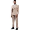 imageSTACY ADAMS Suits 3pc Suit SetDouble Breasted Jacket Vest and Dress PantsHybridFit SuitsTan