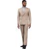 imageSTACY ADAMS Suits 3pc Suit SetDouble Breasted Jacket Vest and Dress PantsHybridFit SuitsTan