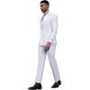 imageSTACY ADAMS Suits 3pc Suit SetDouble Breasted Jacket Vest and Dress PantsHybridFit SuitsWhite