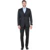 imageSTACY ADAMS Mens Sleek 3Piece Suit  Slim Fit Tailored Jacket Vest and SlimFit TrousersBlack