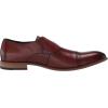 imageSTACY ADAMS Mens Desmond CapToe MonkStrap Slipon LoaferCognac