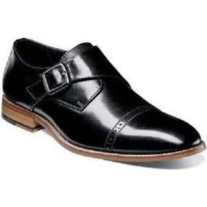 imageSTACY ADAMS Mens Desmond CapToe MonkStrap Slipon LoaferBlack
