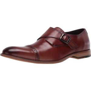 imageSTACY ADAMS Mens Desmond CapToe MonkStrap Slipon LoaferCognac