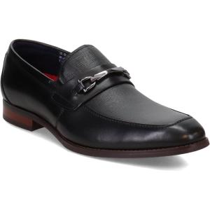 imageStacy Adams Mens Kaylor Moc Toe Bit SlipOnBlack
