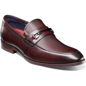imageStacy Adams Mens Kaylor Moc Toe Bit SlipOnBurgundy