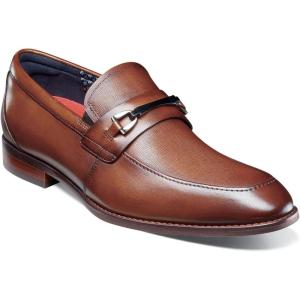 imageStacy Adams Mens Kaylor Moc Toe Bit SlipOnCognac