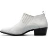 imageSTACY ADAMS Mens Sandoval Heeled Ankle BootWhite