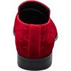 imageSTACY ADAMS Mens Saunders Velour Slip on LoaferRed