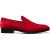 imageSTACY ADAMS Mens Saunders Velour Slip on LoaferRed