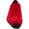 imageSTACY ADAMS Mens Saunders Velour Slip on LoaferRed