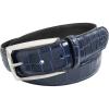 imageStacy Adams Mens Ozzie Big ampamp Tall Croc Embossed BeltBlue