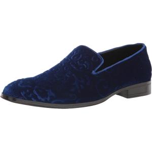 imageSTACY ADAMS Mens Saunders Velour Slip on LoaferRoyal Blue