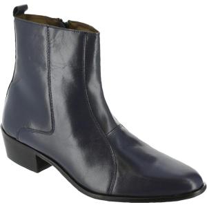 imageStacy Adams Mens Santos PlainToe Side Zipper BootNavy