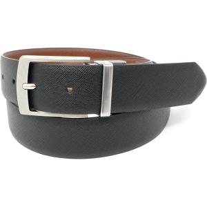 imageStacy Adams mens Enzo Textured Reversible Fashion BeltBlackCognac Reversible