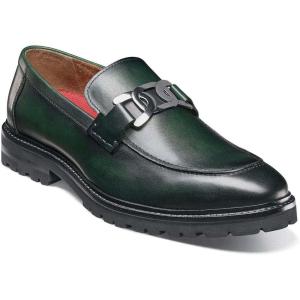 imageStacy Adams Mens Hale Moc Toe Slip on LoaferGreen