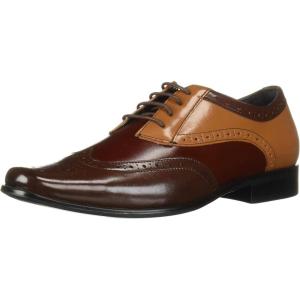 imageStacy Adams UnisexChild Tinsley Wingtip Laceup OxfordBrownMulti