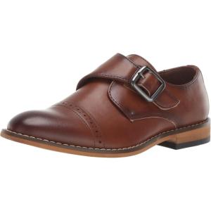 imageStacy Adams Boys Desmond CapToe Monk Strap LoaferCognac