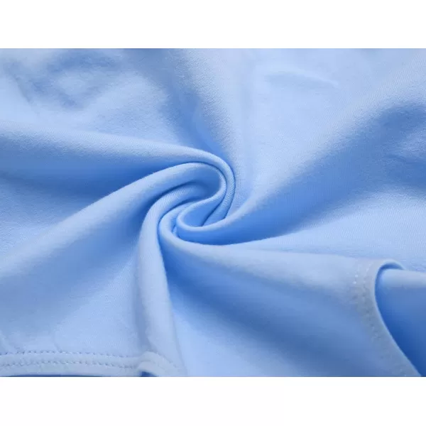 Zaclotre Girls Ballet Leotards with Removable High Low Skirt Toddler Ruffle Sleeve Hollow Back Dance Outfit ComboLight Blue