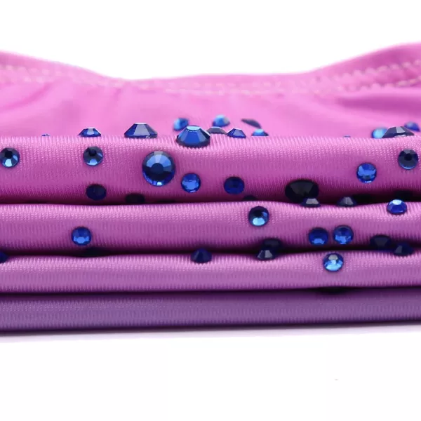 Zaclotre Kid Girls Gymnastic Leotard Long Sleeve Color Gradient Sparkly Ballet Dance One Piece OutfitPink Lilac