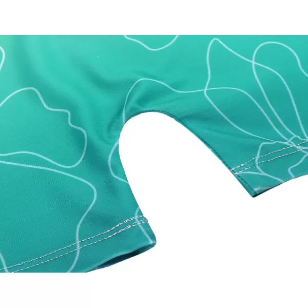 Zaclotre Kid Girls Gymnastic Leotard Sparkly Shiny Diamond Ballet Dance One Piece OutfitGradient Rose Green