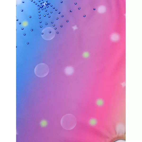 Zaclotre Kid Girls Gymnastic Leotard Sparkly Shiny Diamond Ballet Dance One Piece OutfitRainbow