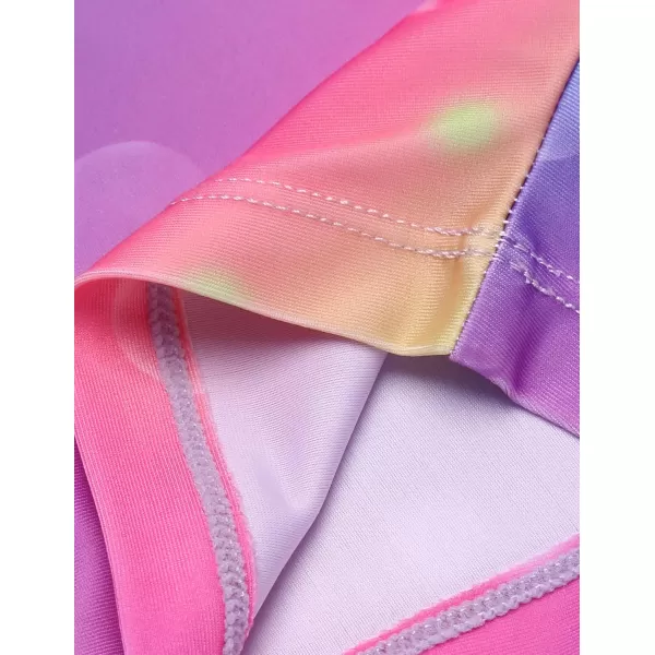 Zaclotre Kid Girls Gymnastic Leotard Sparkly Shiny Diamond Ballet Dance One Piece OutfitRainbow