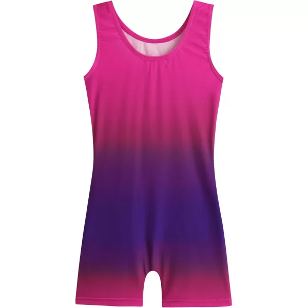 Zaclotre Kid Girls Gymnastic Leotard Sparkly Shiny Diamond Ballet Dance One Piece OutfitShiny Purple Gradient