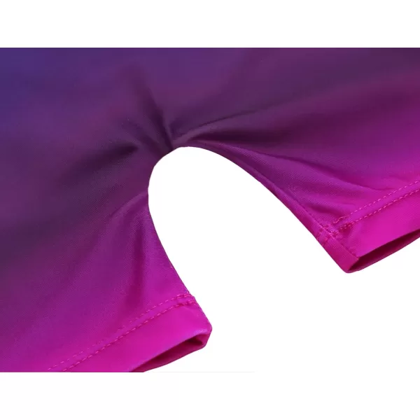 Zaclotre Kid Girls Gymnastic Leotard Sparkly Shiny Diamond Ballet Dance One Piece OutfitShiny Purple Gradient