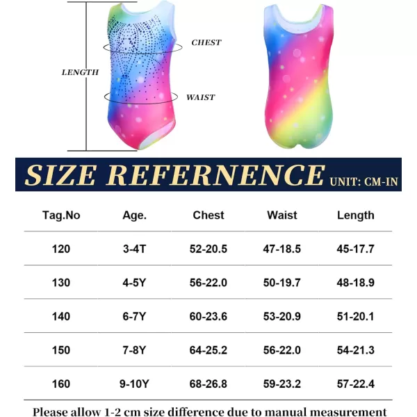 Zaclotre Gymnastics Leotards for Girls with Shorts Rainbow Star Leopard Toddler Kids Sparkly Dance Outfits BiketardShiny Rainbow