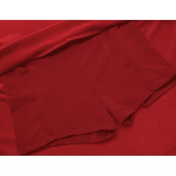 Zaclotre Skorts Skirts for Girls Elastic High Waisted Tennis Skirt with 2 Pockets Athletic Golf Workout Sports ShortsRed