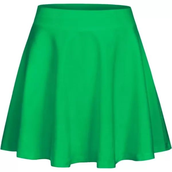 Zaclotre Skorts Skirts for Girls Elastic High Waisted Tennis Skirt with 2 Pockets Athletic Golf Workout Sports ShortsGreen