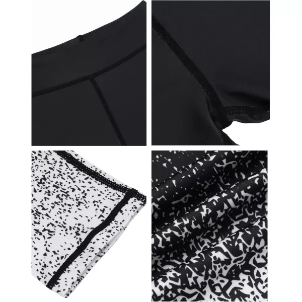 Zaclotre Girls Athletic Leggings Kids High Waist Yoga Pants Tennis Runnig Workout Footless Active Legging PantsGradient Black